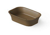 Dea Design Раковина чаша 55x38x14h см, Solid Surface, цвет: dark camel DD9030 550 1