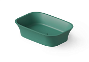 Dea Design Раковина чаша 55x38x14h см, Solid Surface, цвет: green DD9030 550 10