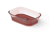 Dea Design Раковина чаша 55x38x14h см, Glasstech, цвет: pomegranate DD9030 550 R5