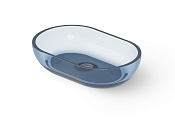 Dea Design Раковина чаша 58x38x14h см, Glasstech, цвет: royal blue DD9034 580 R7