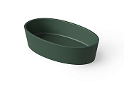 Dea Design Раковина чаша 60x35x14h см, Solid Surface, цвет: dark green DD9036 600 11