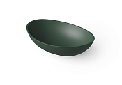 Dea Design Раковина чаша 42x34x15h см, Solid Surface, цвет: dark green DD9039 420 11