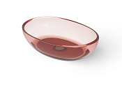 Dea Design Раковина чаша 60x40x15,5h см, Glasstech, цвет: pomegranate DD9077 600 R5