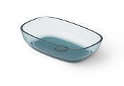 Dea Design Раковина чаша 60x36x14h см, Glasstech, цвет: dark blue DD9079 600 R11