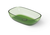 Dea Design Раковина чаша 60x36x14h см, Glasstech, цвет: emerald DD9079 600 R3