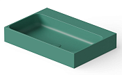Dea Design Раковина чаша двойная 41x41x10,5h см, Solid Surface, цвет: green DD9083 410 10