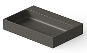Dea Design Раковина чаша двойная 41x41x10,5h см, Solid Surface, цвет: graphite DD9083 410 5