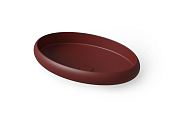 Dea Design Раковина чаша 60x40x11,2h см, Solid Surface, цвет: red wine DD9088 600 17