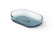 Dea Design Раковина чаша 55x34x12h см, Glasstech, цвет: dark blue DD9091 550 R11