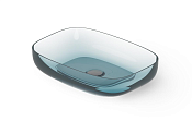 Dea Design Раковина чаша 55x38x12h см, Glasstech, цвет: dark blue DD9094 550 R11