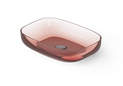 Dea Design Раковина чаша 55x38x12h см, Glasstech, цвет: pomegranate DD9094 550 R5