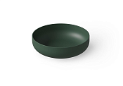 Dea Design Раковина чаша d40x12h см, Solid Surface, цвет: dark green DD9101 400 11