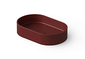 Dea Design Раковина чаша 55x35x12h см, Solid Surface, цвет: red wine DD9801 550 17