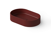 Dea Design Раковина чаша 55x35x12h см, Solid Surface, цвет: red wine DD9811 550 17