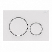 Geberit Sigma 20 Клавиша смыва для унитаза, 2 режима, пластик, цвет: белый матовый 115.882.11.1