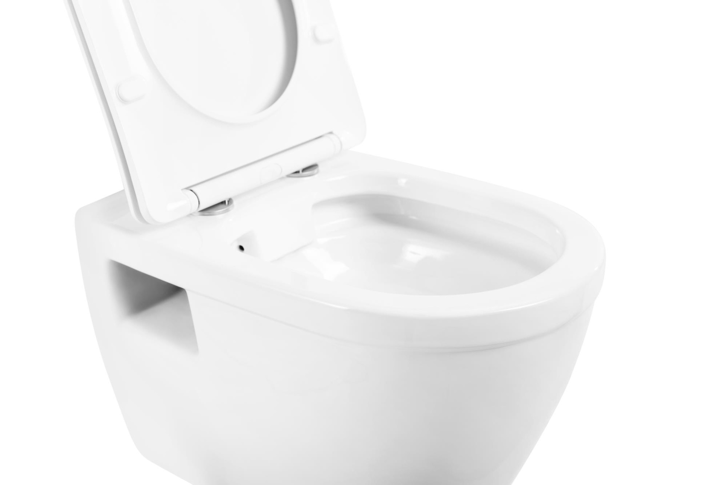 BelBagno Loto Унитаз подвесной 36,5x53,5 см, безободковый, с сиденьем, цвет: белый глянцевый BB070CHR/SC