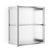 Decor Walther Glas S 2 Шкафчик подвесной 35x19xh40 см, стекло матовое, цвет хром 0602306