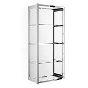 Decor Walther Glas S 3 Шкафчик подвесной 35x19xh80 см, стекло прозрачное, цвет хром 0602400