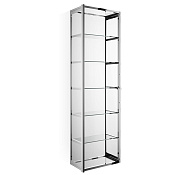 Decor Walther Glas S 4 Шкафчик подвесной 35x19xh120 см, стекло прозрачное, цвет хром 0602500