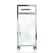 Decor Walther Universal RS 1 Шкафчик передвижной 38x30xh80 см, цвет сталь полированная 0704270