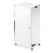 Decor Walther Universal RW 1 Шкафчик передвижной 38x30xh80 см, стекло белое, цвет хром 0702304