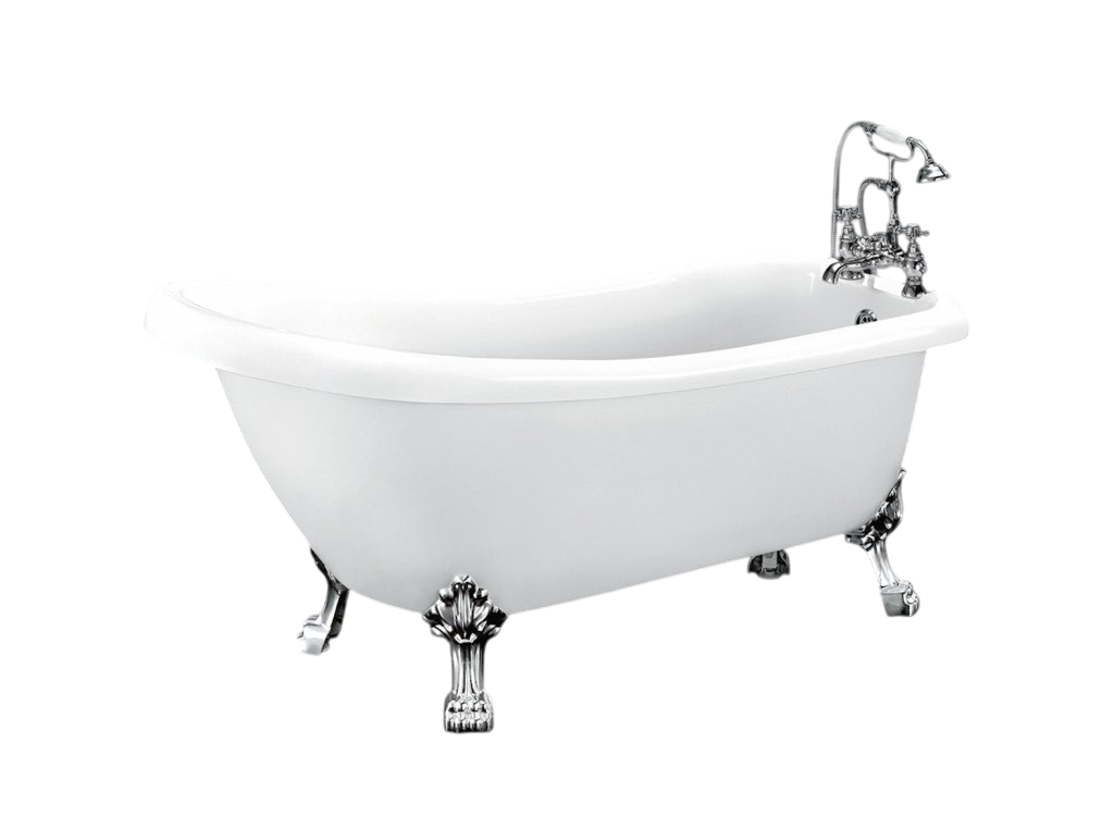 BelBagno Ванна акриловая отдельностоящая 168x72 см без слива-перелива, цвет: белый глянцевый Bb20-1700