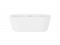 BelBagno Ванна акриловая отдельностоящая 139,5x68 см без слива-перелива, цвет: белый глянцевый Bb306-1395