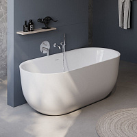 BelBagno Ванна акриловая отдельностоящая 180x80см в комп. со сливом-переливом, цвет: белый глянцевый Bb706-1800-800