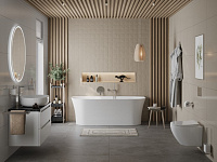 BelBagno Ванна акриловая пристенная 170x75 см в комплекте со сливом-переливом, цвет: белый глянцевый Bb711-1700-750