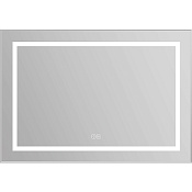 BelBagno Зеркало 98,5x68,5h см, с подсветкой, подогревом и выключателем, цвет: сатин матовый Spc-Kraft-985-685-Tch-Warm