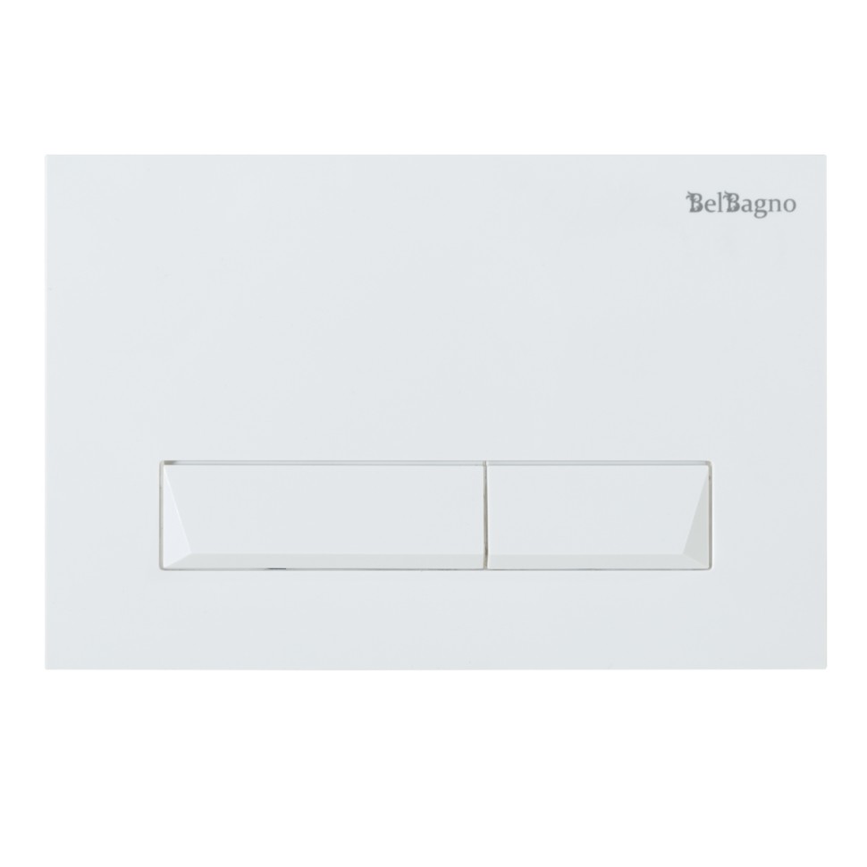 BelBagno Кнопка смыва для унитаза, ABS-пластик, цвет: белый глянцевый Bb009-Mr-Bianco