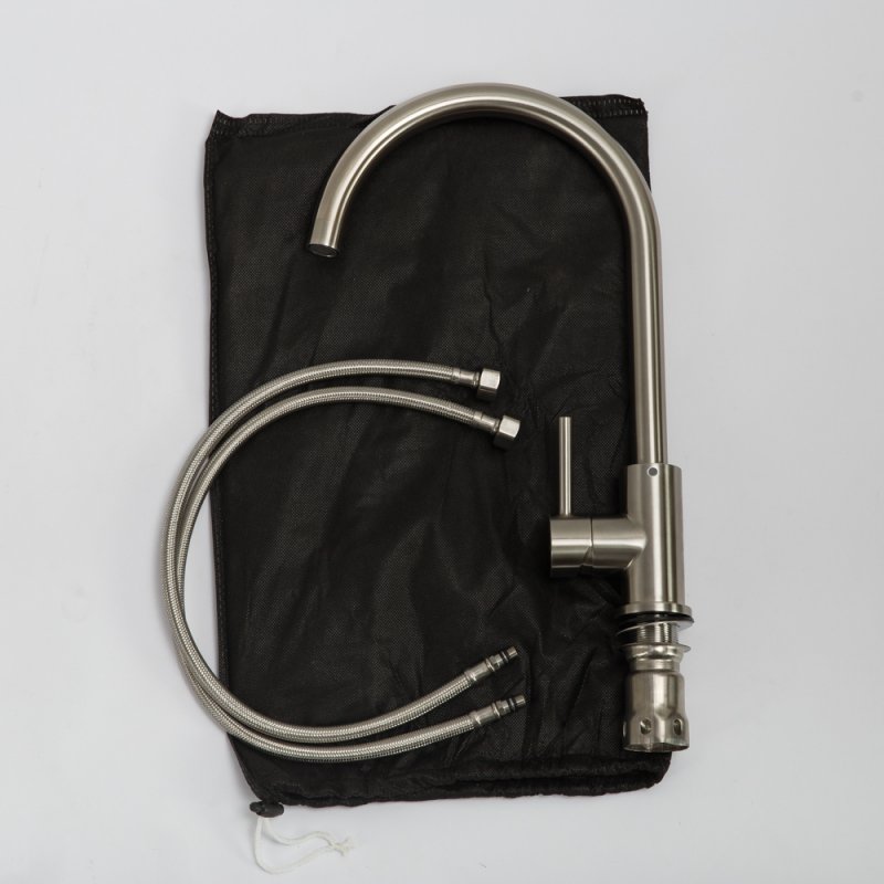 BelBagno Смеситель для кухни с поворотный изливом, без возм. подкл. фильтра, цвет: нержавеющая сталь Bb-Lam03-In