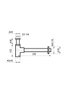 BelBagno Сифон для раковины латунный, цвет: хром глянцевый Bb-Smq2-01