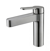 BelBagno Delta Смеситель для раковины, без д/к, длина излива 13,3см, цвет: нержавеющая сталь матовая Del-Lvm-In