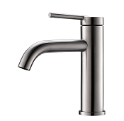 BelBagno Etna Смеситель для раковины, без д/к, длина излива 12,4 см, цвет: нержавеющая сталь матовая Etn-Lvm2-In