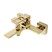 BelBagno Luce Смеситель для ванны накладной, длина излива 17,5 см, цвет: золото глянцевое Luc-Vas-Oro