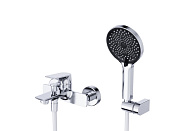 BelBagno Marino Смеситель для ванны накладной, ручной душ, шланг, излив 12,9см, цвет: хром глянцевый Marino-Vasm-Crm