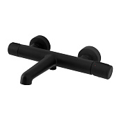 BelBagno Uno Смеситель для ванны термостатический наклад., длина излива 17,6см, цвет: черный матовый Uno-Vasm-Nero