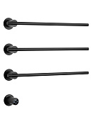 Wonzon & Woghand Dortmund Полотенцесушитель электрический 58х48h см, левое, цвет: черный матовый WW-A363-MB