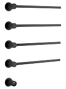 Wonzon & Woghand Munchen Полотенцесушитель электрический 52х61h см, левое, цвет: черный матовый WW-A354-MB