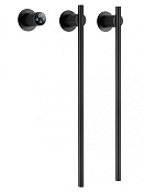 Wonzon & Woghand Dortmund Полотенцесушитель электрический 58х37h см, левое, цвет: черный матовый WW-A362-MB