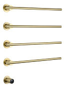 Wonzon & Woghand Dortmund Полотенцесушитель электрический 58х61h см, левое, цвет: браширован. золото WW-A364-BG