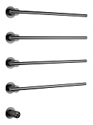 Wonzon & Woghand Dortmund Полотенцесушитель электрический 58х61h см, левое, цвет: темный графит WW-A364-GM