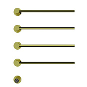 Wonzon & Woghand Hamburg Полотенцесушитель электрический 47х66,5h см, левое, цвет: брашир. золото WW-AL314-G