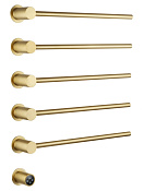 Wonzon & Woghand Hamburg Полотенцесушитель электрический 52х66,5h см, левое, цвет: брашир. золото WW-AL315-BG