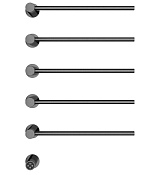 Wonzon & Woghand Hamburg Полотенцесушитель электрический 52х66,5h см, левое, цвет: темный графит WW-AL315-GM