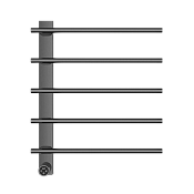 Wonzon & Woghand Nurnberg Полотенцесушитель электрический 52,05х63h см, левое, цвет: темный графит WW-AL345-GM