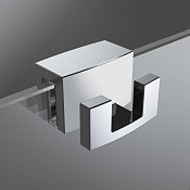 Radaway Вешалка для душевой перегородки, монтаж на стекло, цвет: хром матовый WR-001