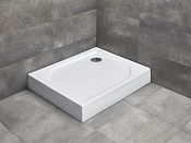 Radaway Delos D Поддон для душа из акрила, 75х80х14,5h см, правый, цвет: белый глянцевый 4D87514-03R