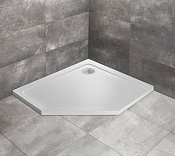 Radaway Doros PT E Поддон для душа из акрила, 100х80х5h см, левый, цвет: stone white SDRPT1080-01-04SL